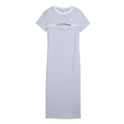 Afbeelding van Puma Wardrobe ESS MIDI MIT Cutout Jerseyjurk, Dames, Maat: XL, Cool weather