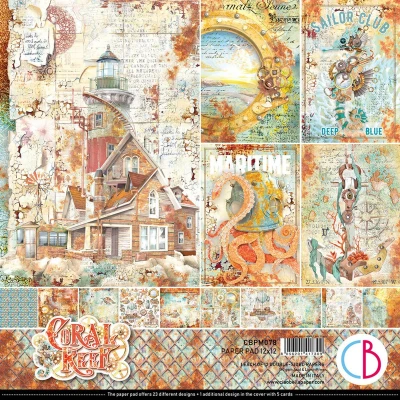 Afbeelding van Ciao Bella Coral Reef 12x12 Inch Paper Pad (12pcs) (CBPM078)