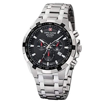 Afbeelding van Swiss Alpine Military 7043.9132 heren horloge 46 mm