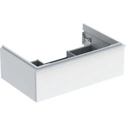 Afbeelding van Geberit iCon wastafelonderbouwkast met 1 schuiflade, wit hoogglans /