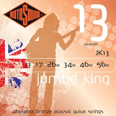 Afbeelding van Rotosound Jumbo King JK13 13 56 Phosphor Bronze Akoestische gitaarsnaren