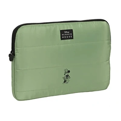 Afbeelding van Laptophoes Minnie Mouse Mint shadow Militair groen 34 x 25 2 cm