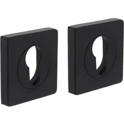Afbeelding van Cilinderrozet Intersteel (Vierkant, Set)
