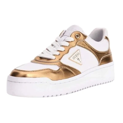 Afbeelding van Guess MIRAM6 Sneakers laag, Dames, Maat: 41, Mehrfarbig braun Leer