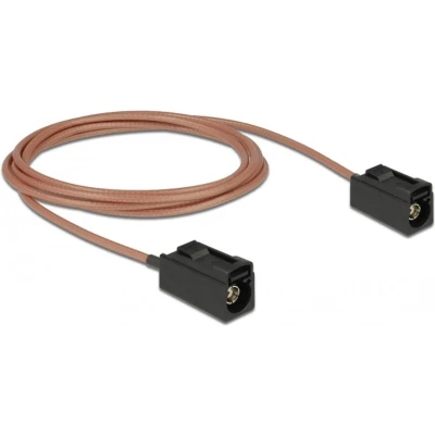 Afbeelding van Fakra A (v) antenne kabel RG316 50 Ohm / transparant 1,25 meter