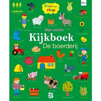 Afbeelding van stap voor 1 Mijn eerste kijkboek: De boerderij