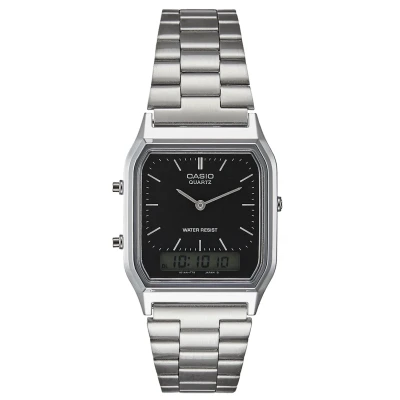 Afbeelding van Casio Horloge silvercoloured/black, Maat: One Size, Silver coloured/black