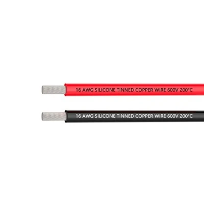 Afbeelding van Tuofeng 16 specificaties 6 meter siliconen draad vertind en flexibel koperdraad 3 zwarte rode voor 3D printer, testkabel