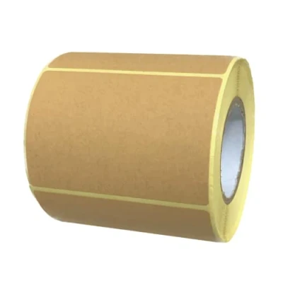 Afbeelding van 300 stuks zelfklevend kraftpapier, bruin, 75 x 50 mm