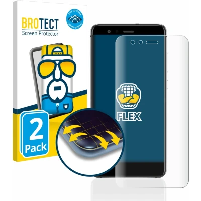 Afbeelding van BROTECT Screenprotector voor Huawei P10 Lite Folie Beschermfolie transparant volledig dekking (2 Stuks)