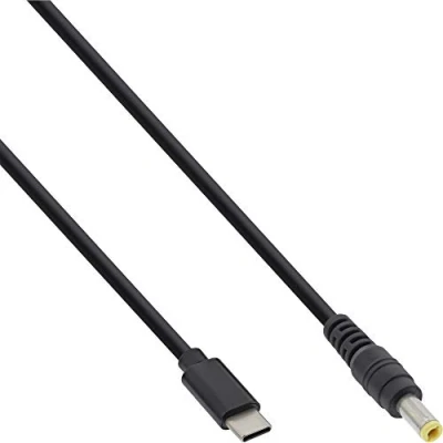 Afbeelding van InLine® USB type C naar ASUS/Lenovo oplaadkabel voor notebook (rond) 2m