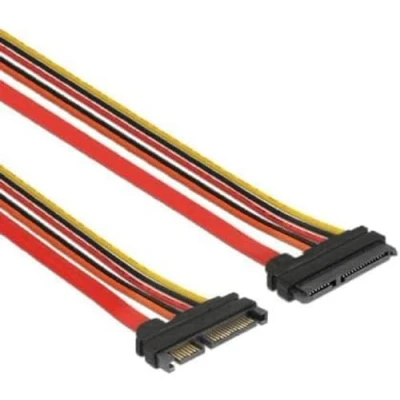 Afbeelding van 0.3 m 22 Polige SATA verlengkabel