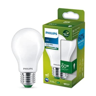 Afbeelding van Philips Ultra Efficient LED lamp Mat 60 W E27 Koelwit licht