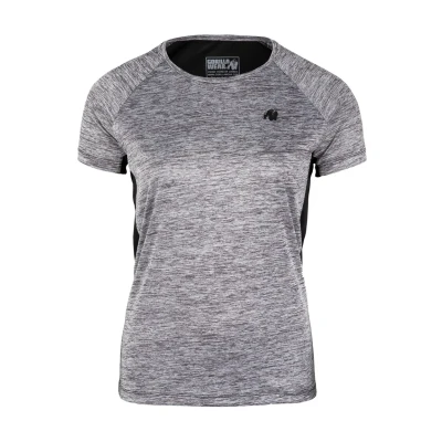 Afbeelding van Gorilla Wear Monetta Performance Tshirt print, Dames, Maat: XS, Grey