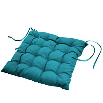 Afbeelding van Stoelkussen zitkussen Essentiel aqua 40x40x7cm