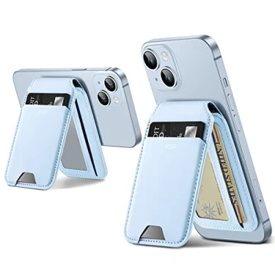 Afbeelding van ESR HaloLock support portefeuille magnétique en cuir végétalien Compatible avec MagSafe réglable 3 cartes iPhone 15/14/13/12 Ne convient pas pour les séries