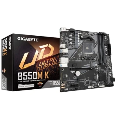 Afbeelding van Gigabyte B550M K 1.0 Moederbord Socket AMD AM4 Vormfactor Micro ATX chipset AMD® B550