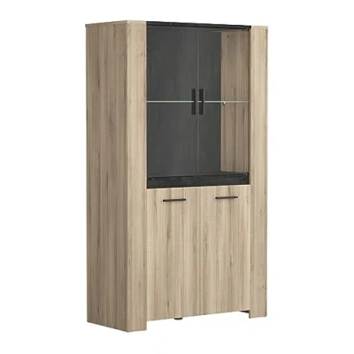 Afbeelding van CBA Vitrinekast Bruin 100cm Industrial