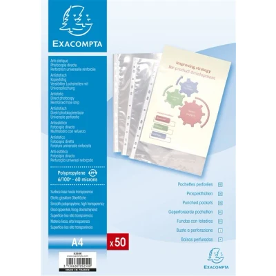 Afbeelding van Exacompta Geperforeerde Pochetten 50 stuks
