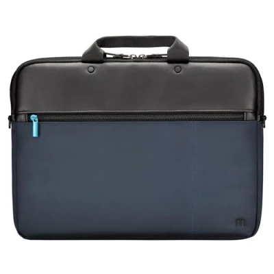 Image de Sacoche compacte Mobilis Executive pour ordinateur portable de 11&quot; à 14&quot; Noir et Bleu