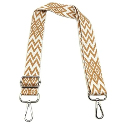 Afbeelding van Schouderriem voor handtas dames, kaki, kleurrijk, verstelbaar, schoudertas, met karabijnhaak, zilver, 3,8 cm, vervanging brede bandjes meisjes, doe het zelf accessoires, 7