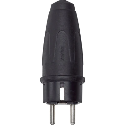 Afbeelding van Schneider Electric 122151 Stekker met randaarde Rubber 250 V Zwart IP44