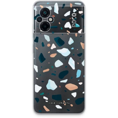 Afbeelding van Case Company® hoesje geschikt voor Xiaomi Poco M5 Terrazzo N13 Soft Cover Telefoonhoesje Bescherming aan alle Kanten en Schermrand