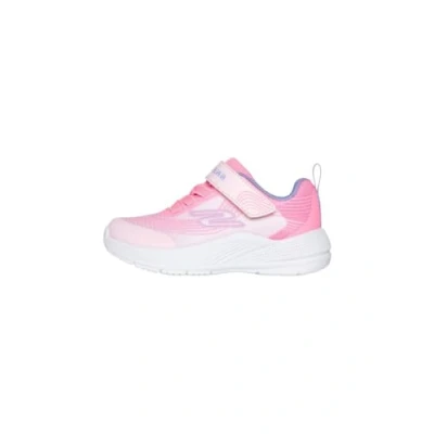 Afbeelding van Skechers Microspec Advance Sneakers laag voor kinderen, Maat: 21, Light pink mesh/lavender trim Textiel/ synthetisch