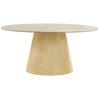 Afbeelding van House Nordic Bolton Ovale Eettafel Essenhout 160 x 90 cm