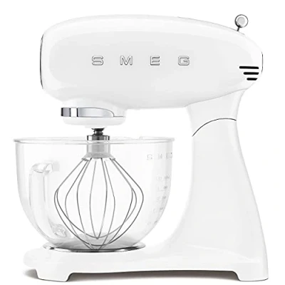 Afbeelding van Smeg Smf13wheu Keukenmachine Glazen Mengkom Volume 4,8 Liter Wit