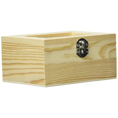 Afbeelding van GLOREX Houten box, naturel, 20 x 10 5 cm