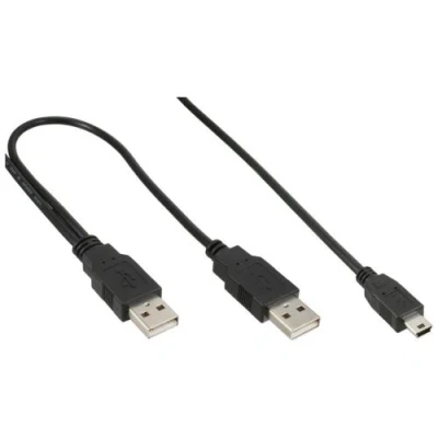 Afbeelding van InLine USB mini Y kabel (1.50 m, 2.0),