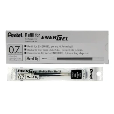 Image de Recharge Roller Pentel EnergGel LR7 0,4mm Noir