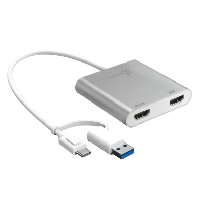 Afbeelding van j5create JCA365 N USB C to Dual HDMI Multi Monitor Adapter
