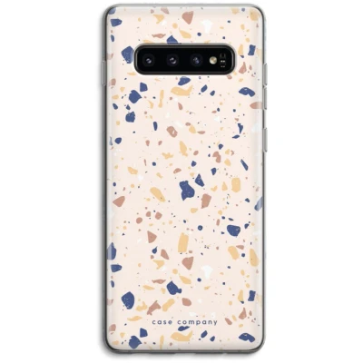 Afbeelding van Case Company® hoesje geschikt voor Samsung Galaxy S10 4G Terrazzo N23 Soft Cover Telefoonhoesje Bescherming aan alle Kanten en Schermrand