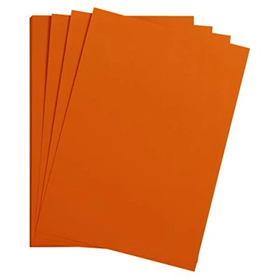 Afbeelding van Clairefontaine 975255C Maya papier, 25 vellen, glad tekenpapier, oranje, A4, 21 x 29,7 cm, 185 g, ideaal voor tekenen en creatieve activiteiten