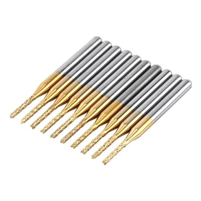 Afbeelding van Akozon 10 stuks eindfrees 1,5 mm 1/8 inch snijgereedschap boor rechte schacht frees