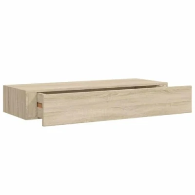 Afbeelding van vidaXL Laderek, wandmontage, eiken, 60 x 23,5 10 cm, MDF