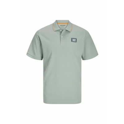 Afbeelding van JACK&amp;JONES PLUS JJHUDSON POLO SS PLS Heren Poloshirt Chambray Blue