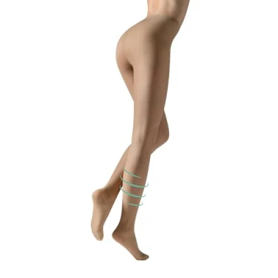 Afbeelding van CALZITALY Set 1/2 paar compressiepanty met sterke compressie, 10 mm/Hg, S, M, L, XL, XXL, 3XL, 4XL, 70 DEN, Made in Italy, Natuurlijk.