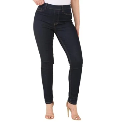 Afbeelding van EX New Look Jeggings Lift &amp; Shape Mid Waist Stretch Jeans Broek voor dames, Indigo, 42