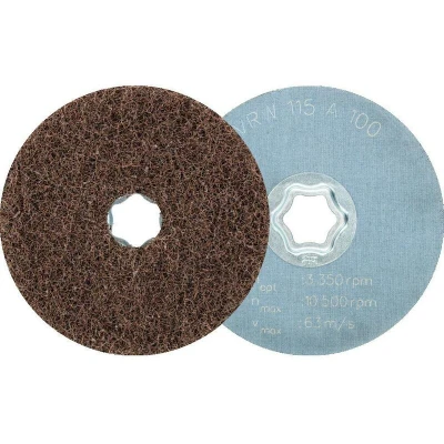 Afbeelding van PFERD 42001052 COMBICLICK zachte vliesschijf CC Ø 115 mm A100 voor reinigen &amp; satineren met haakse slijpmachines