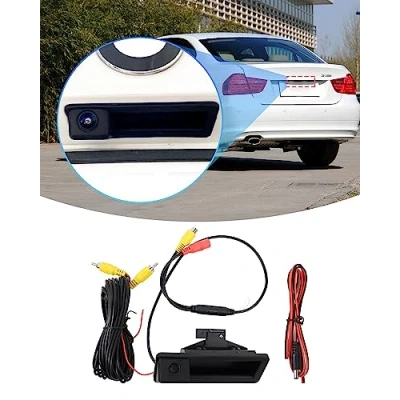 Afbeelding van LIMBQS Achterdeurschakelaar Kofferbakgreep voor BMW E90 E92 E60 E84 E70 Drukknopschakelaar 1 3 5 Series X6 X5 X1 (met camera)