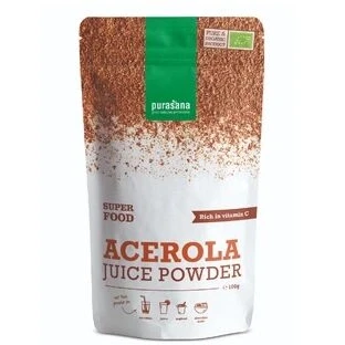 Afbeelding van Purasana Acerola Juice Powder Bio 100g