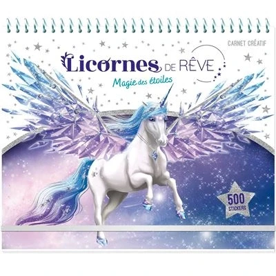 Image de Licornes de rêve Carnet créatif Magie des étoiles