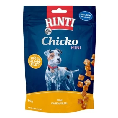 Afbeelding van Rinti Extra Chicko Mini Kaasblokjes en Kip 80 g