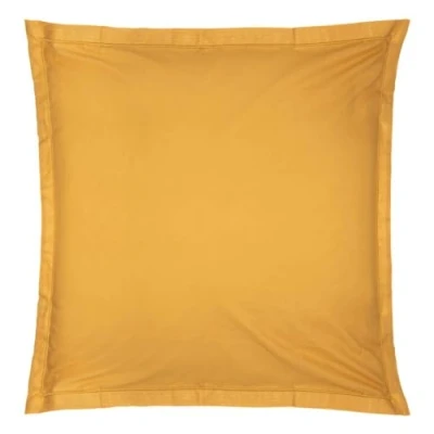 Afbeelding van Kussensloop Sierkussenhoes Kussenhoes Atmosphera Créateur d&#039;intérieur 100% katoen Okergeel Vierkantjes 63x63cm