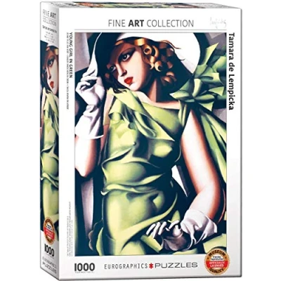 Afbeelding van Eurographics Puzzel Young Girl in Green Tamara de Lempicka (1000 stukjes)