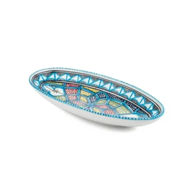 Afbeelding van Dishes &amp; Deco Schaal Ovaal 20cm Turq Blue