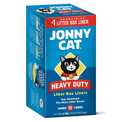 Afbeelding van JONNY CAT Set van 15 zeer sterke kattenbakzakken, groot